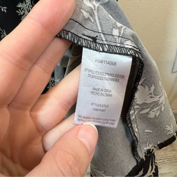 ✨ Sweet Baby Jamie Collared Button Up Dress Black 8 - Picture 10 of 15